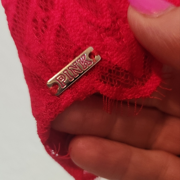 Victoria Secret PINK Date Push-Up Red Bra, Size‎ 34DD - Picture 5 of 8